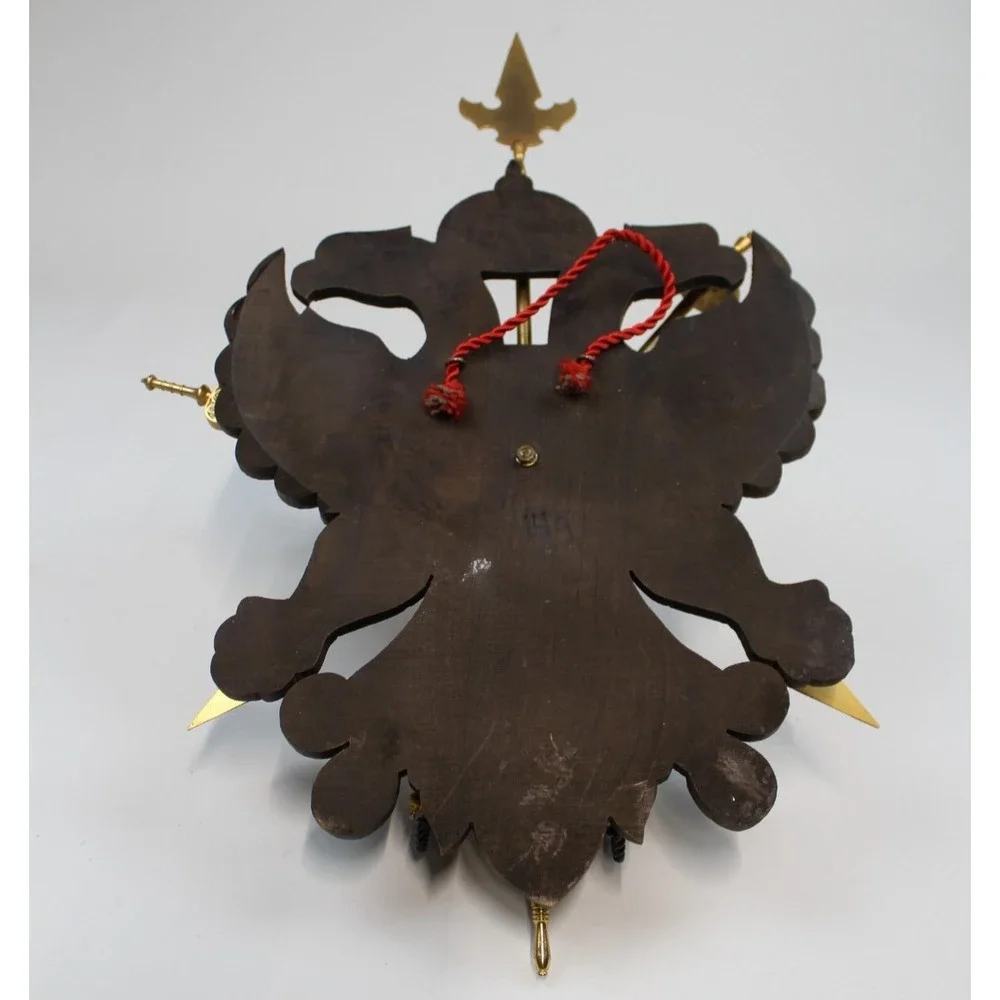 Spanish Toledo Decorative Wall Plaque Crossed Removeable Swords Medieval Style